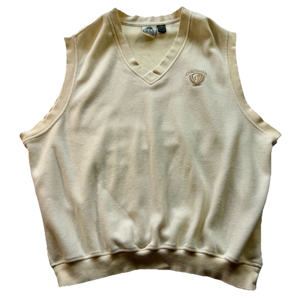 Sope Creek Chautauqua XL Golf Vest Cream Color